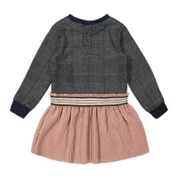 Koko Noko jurk grijs-roos